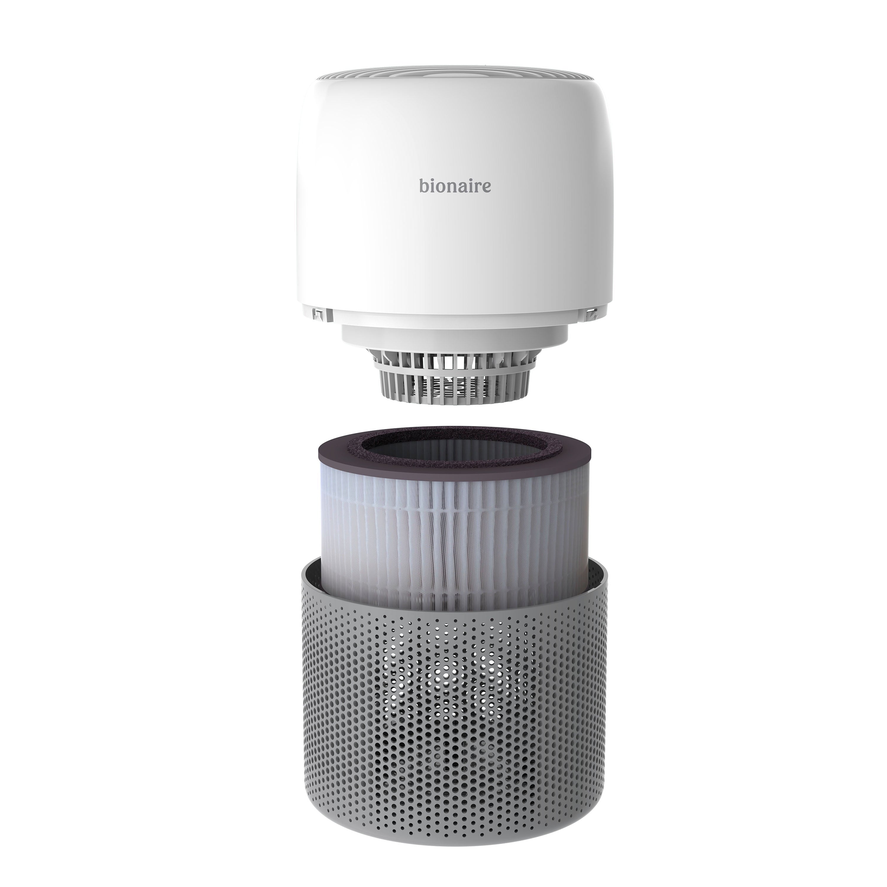 Bionaire True HEPA Mini Tower Air Purifier, White, Removes 99.7% of Allergens, 1 Count