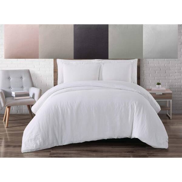 Linen Navy Full/Queen Duvet Set