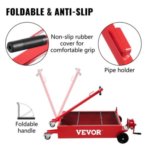 Oil Drain Pan 20 Gal. Low Profile Oil Change Pan Tank Large Capacity with Pump
