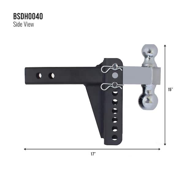 Blackout 0 in. -6 in. Drop 14000 lbs. Capacity Class V Hitch - Adjustable (Dual Reversible 2 in. Plus 2-5/16 in.)