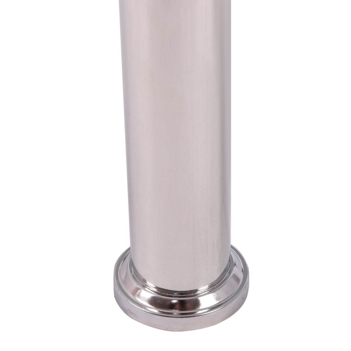 Costway Tempered Glass Oval Side Coffee Table Shelf Chrome Base Living Room Clear