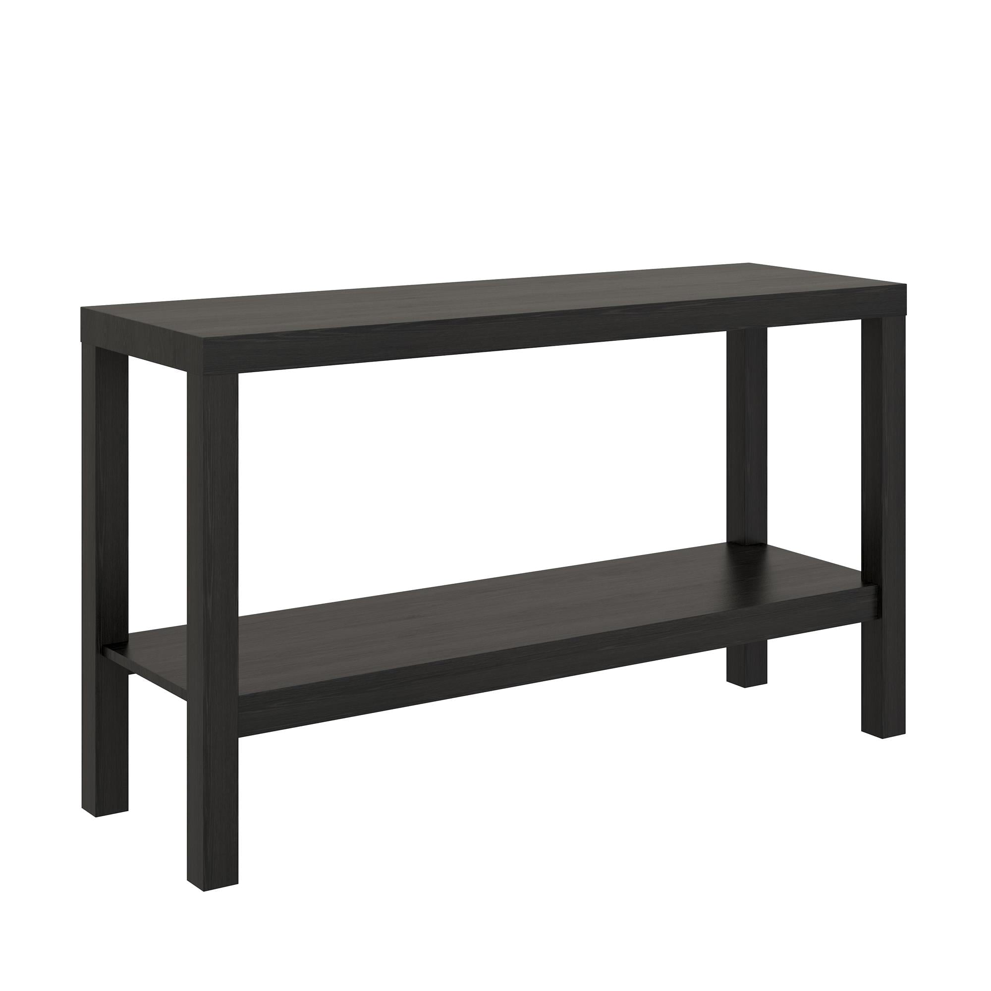 Mainstays Parsons Console Table, Black Oak