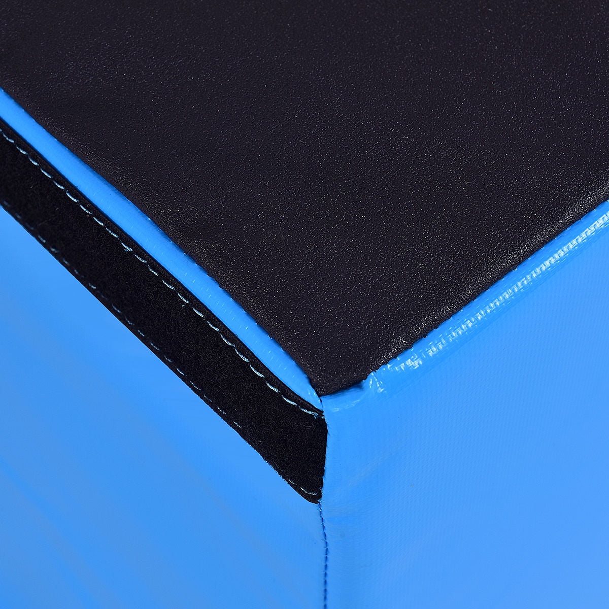 Gymax 24'' PVC Soft Foam Jumping Box Plyometric Exercise Blue