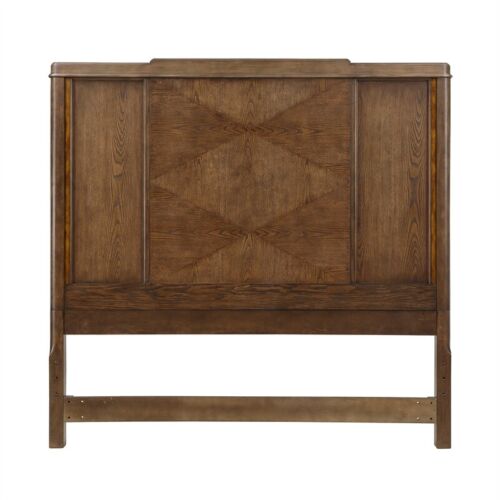 Milan Walnut Brown Wood Queen Bed