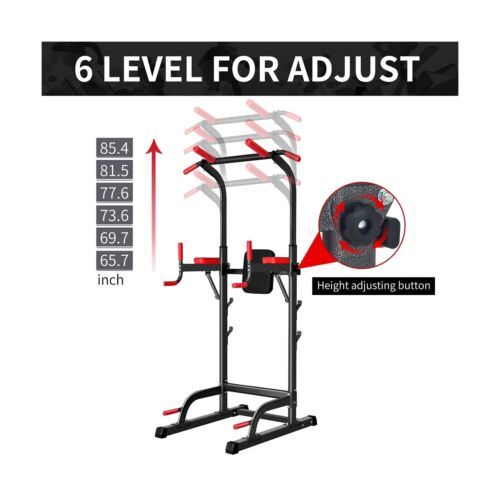 Power Tower Dip Station, Pull Up Bar Station & Multi-Function Gym Equipment F...