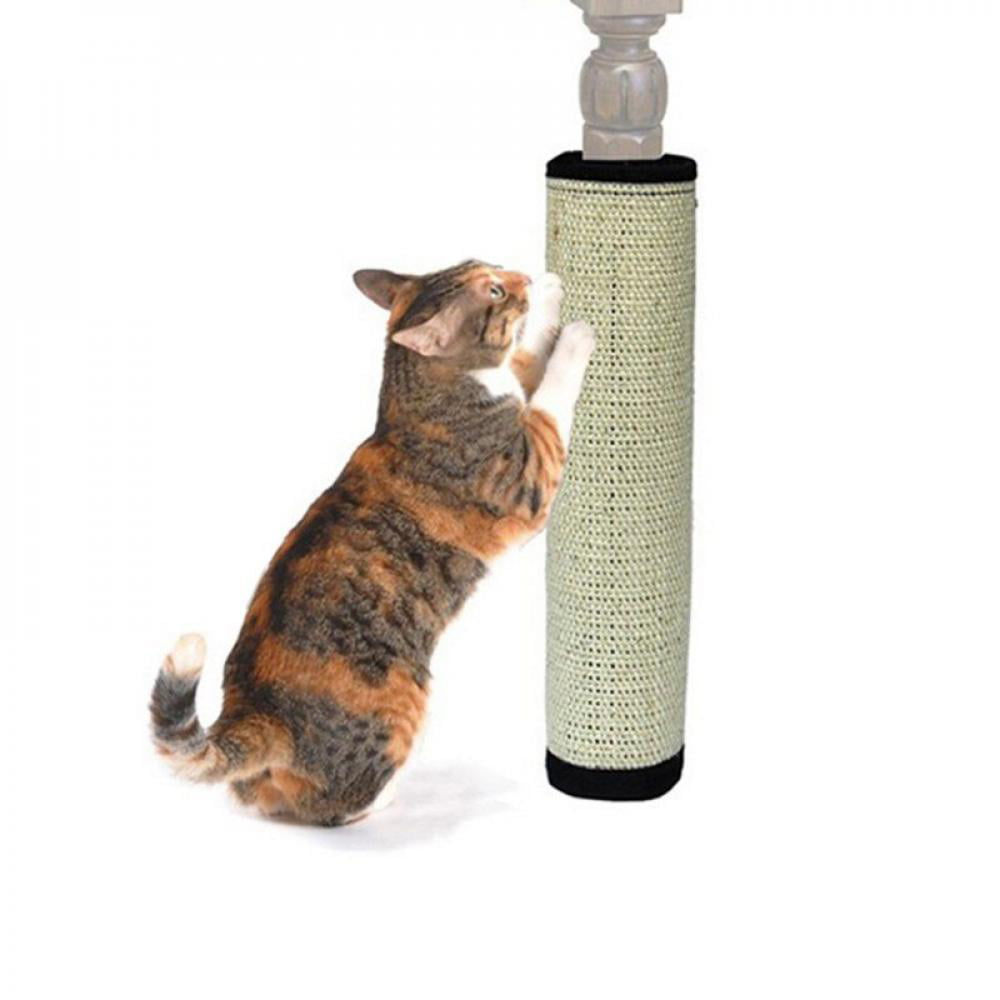 Pretty Comy Non-toxic Sisal Hemp Cat Scratching Post Protecting Furniture Grinding Claws Cat Scratcher Toy Blue M