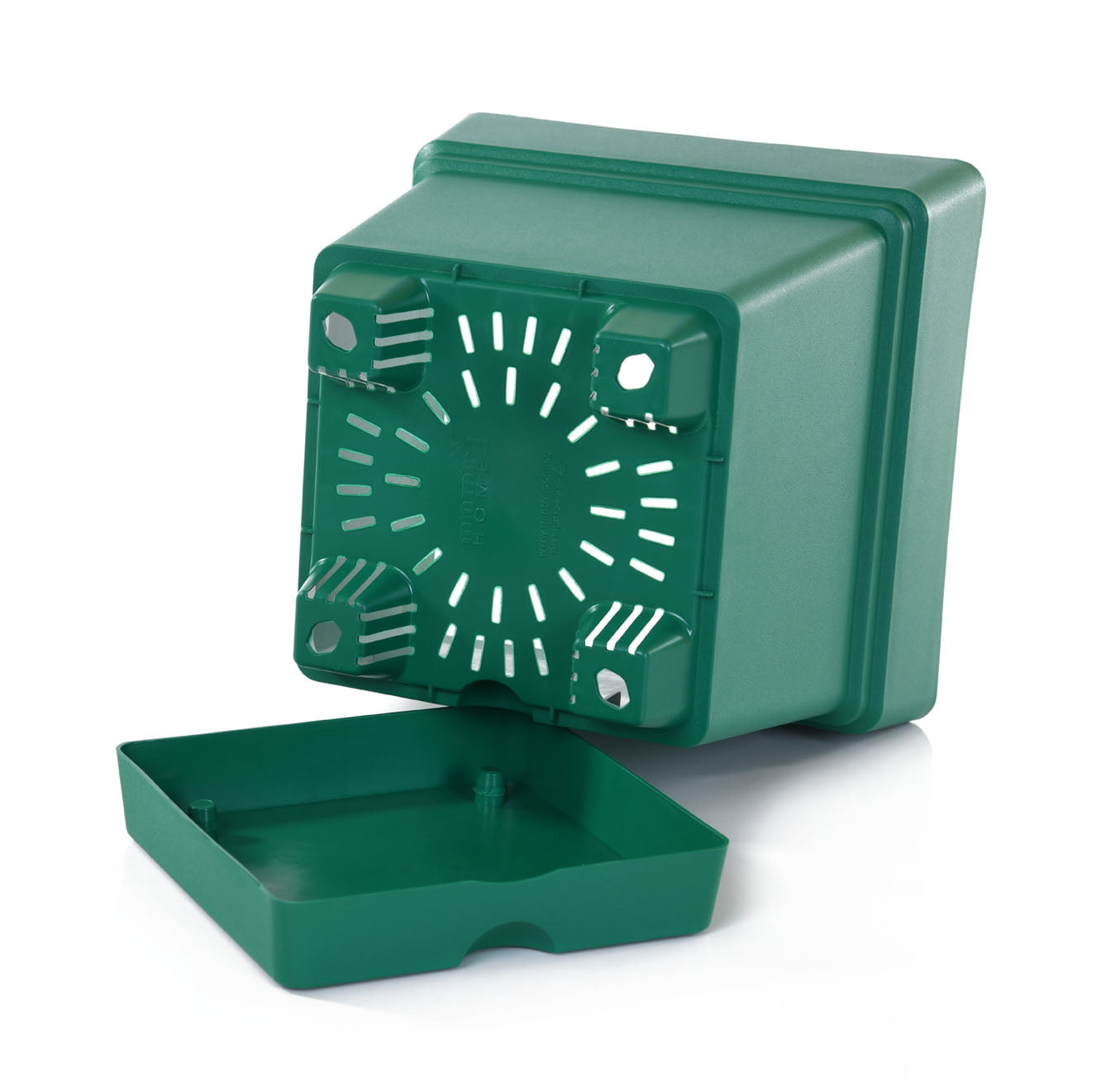 Mintra Home Garden Pots - Grey Square Pot - 6.5inW x 6.5inH