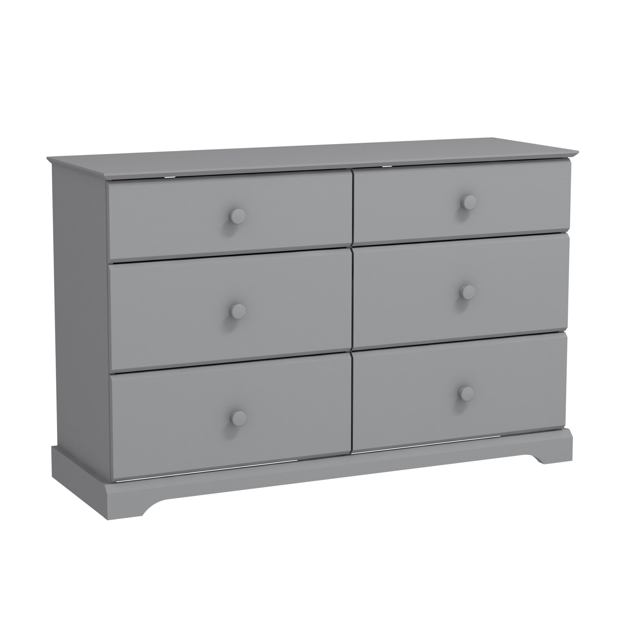 Campbell 6-Drawer Kids Dresser, Gray