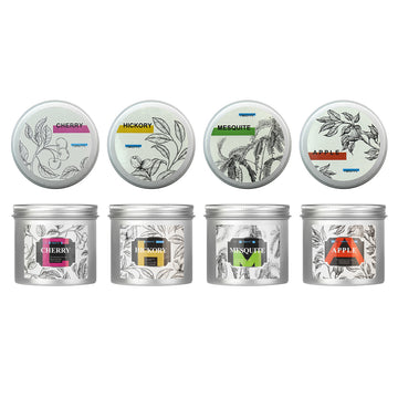 TMKEFFC Smoking Gun Wood Chips Set of 4, Natural Wood Shaving for Cocktail Food Smoker, 4 Oz Each, 16 Oz in Total, for Smoked Old Fashioned Cocktails, Salmon, Drinks, Cheese, Desserts...