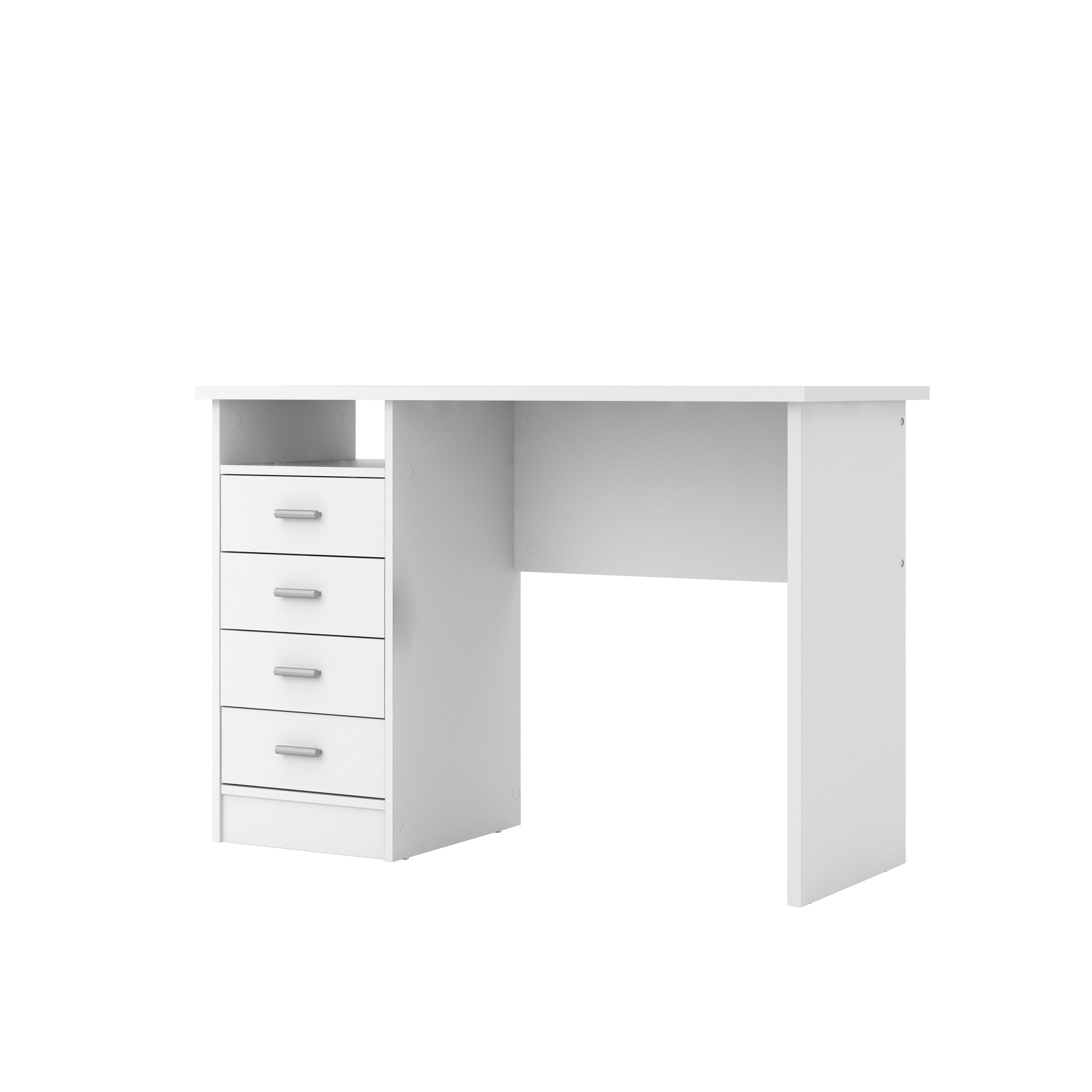Warner Desk with 4 Drawers, White