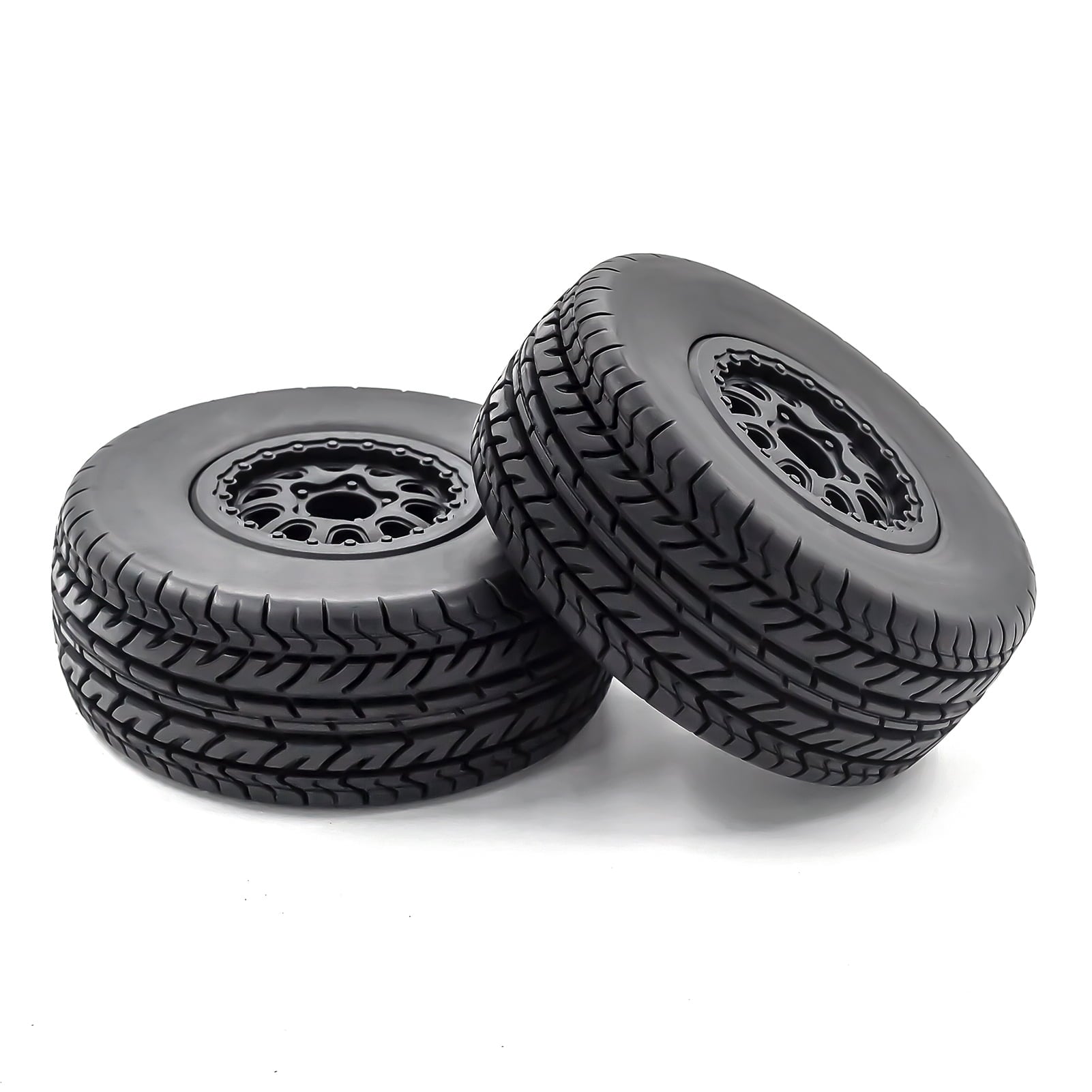 RC Crawler Rubber Tires RC Car Tires 4pcs 12mm Hex Replacement for 1/10 RC Short Course Truck