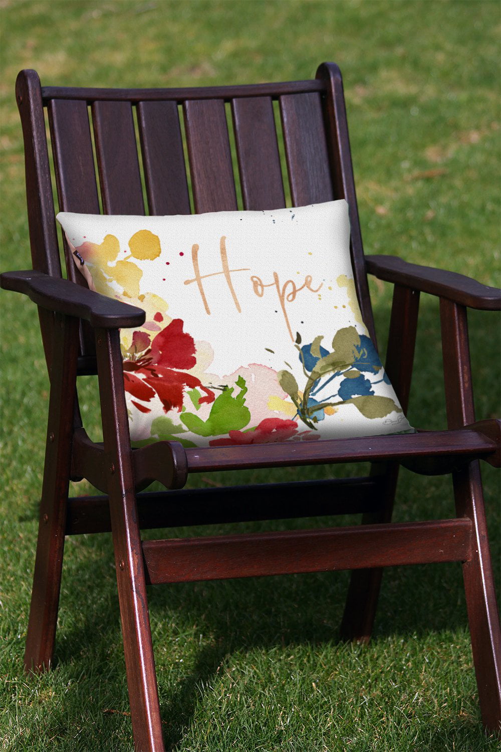 Toland Home Garden Set of 2 Hope Blooms Spring Pillow Covers 18x18 Inch Flower Throw Pillows
