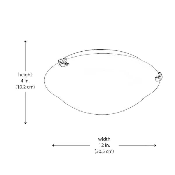 Constellation 12 in. 2-Light Brushed Nickel Flush Mount Ceiling Light Fixture with Frosted Linen Texture Glass Shade