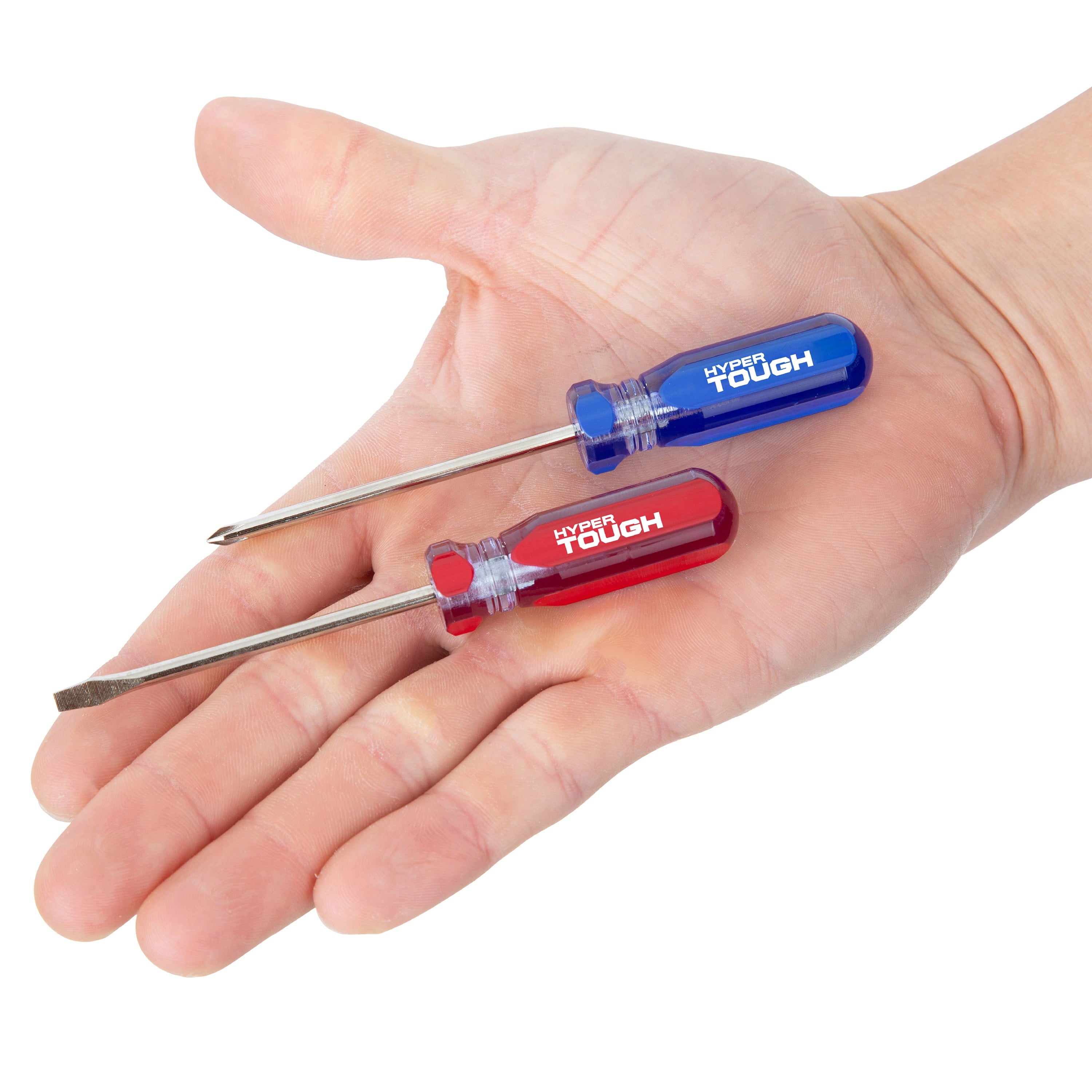 Hyper Tough 2-Piece Acetate Handle Pocket Screwdriver Set