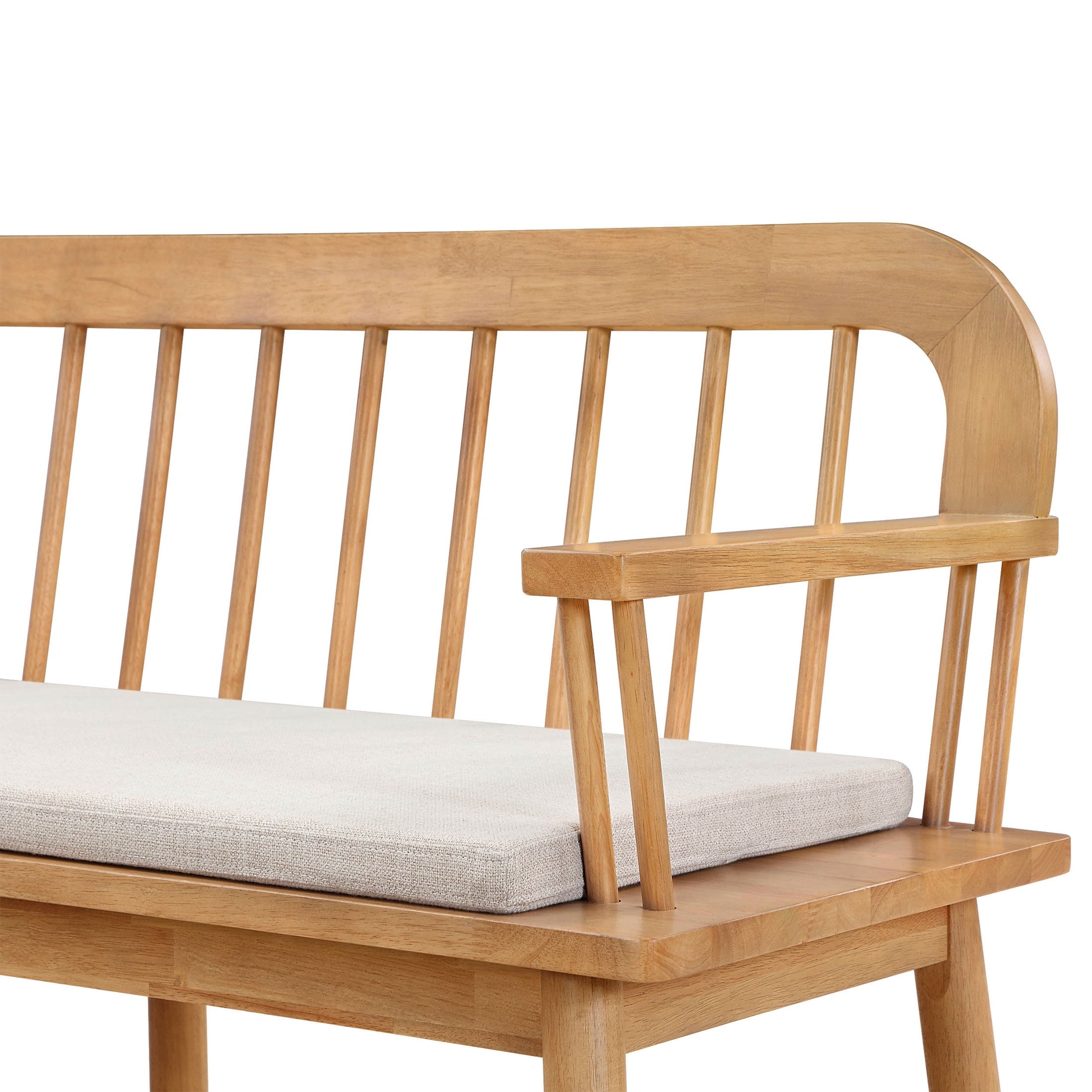 Better Homes & Gardens Windemere Solid Wood Bench, Natural Oak finish, by Dave & Jenny Marrs