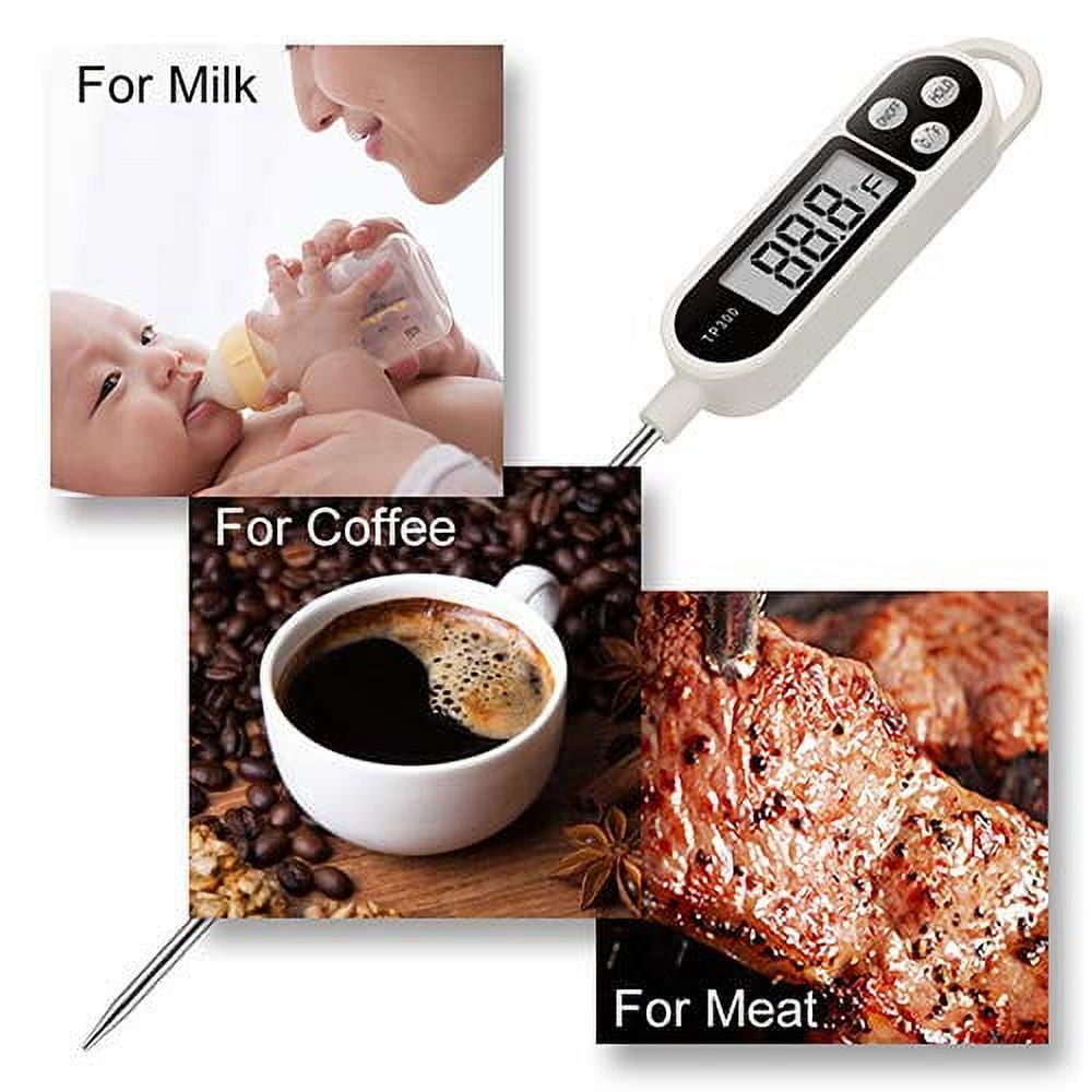 Digital Water Thermometer for Liquid, Digital Instant Read Meat Thermometer Kitchen Cooking Food Candy Thermometer for Oil Deep Fry BBQ Grill Smoker Thermometer
