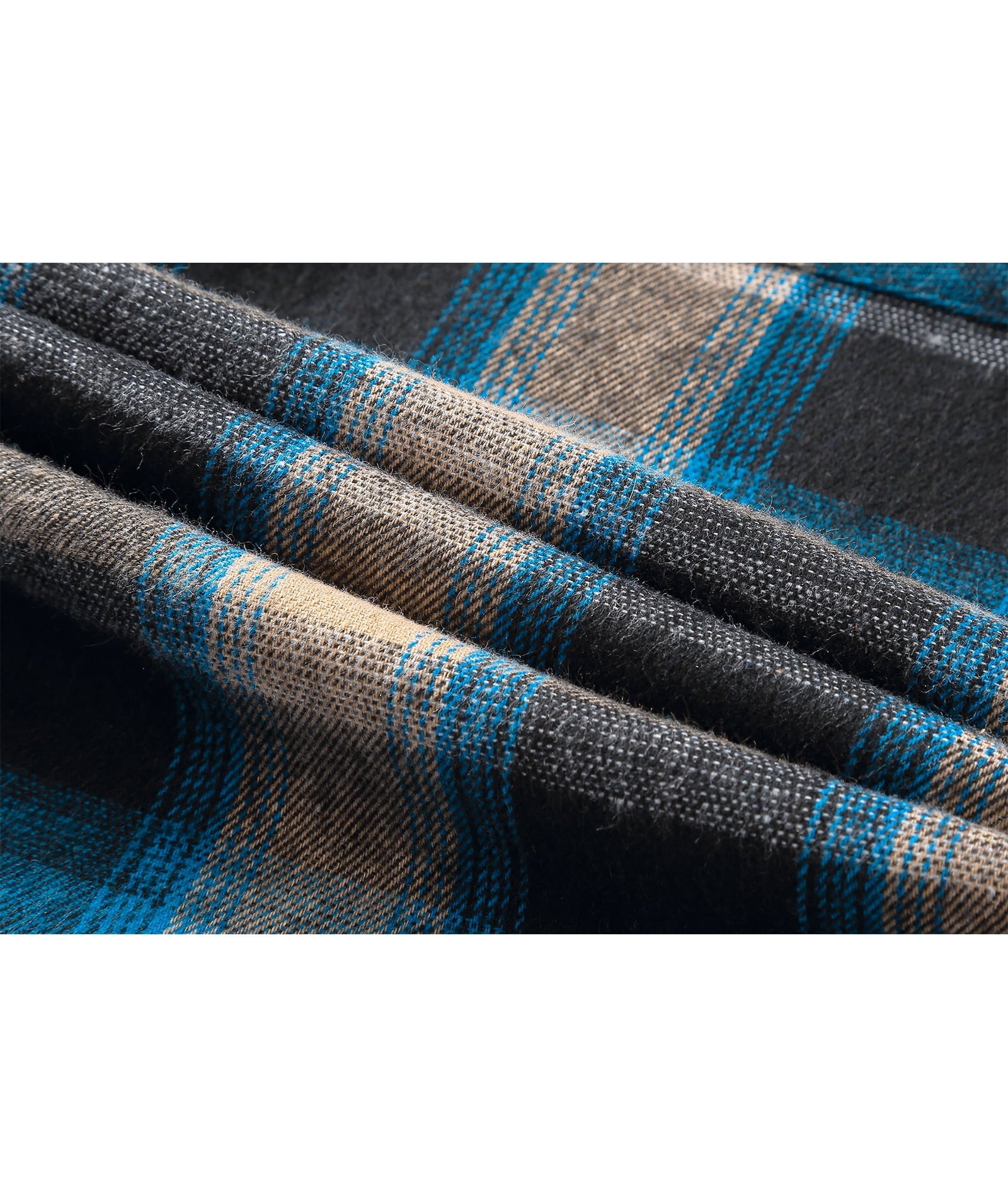 SCODI Men's Flannel Hoodie Shirts Casual Long Sleeve Button Down Plaid Jackets