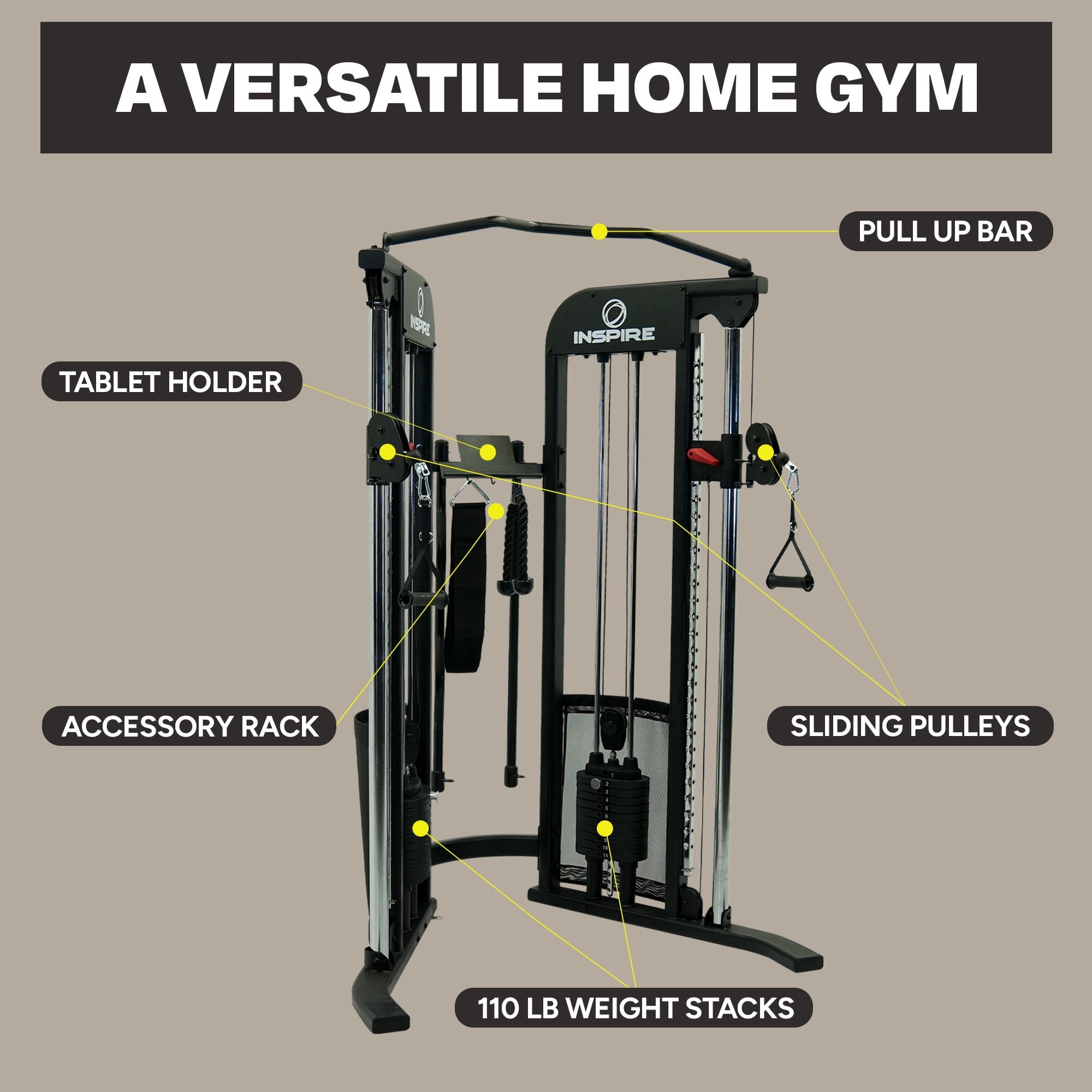 Inspire Fitness CG3 Home Gym Functional Trainer