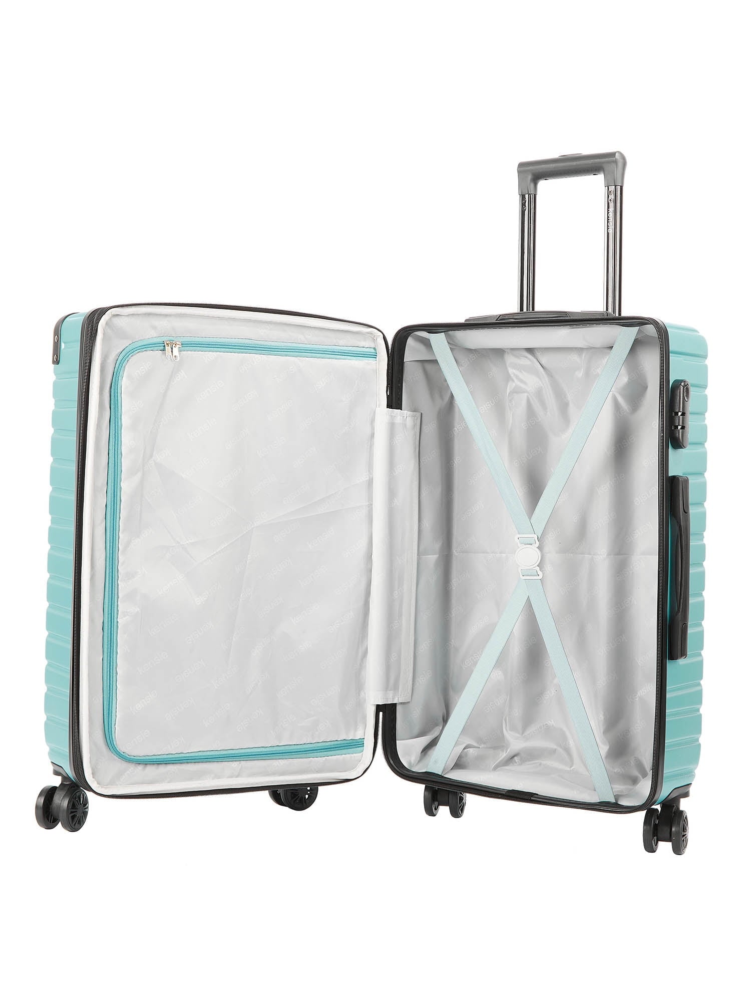 Kensie 3 Pc. Hardside Expandable Luggage Set, Teal