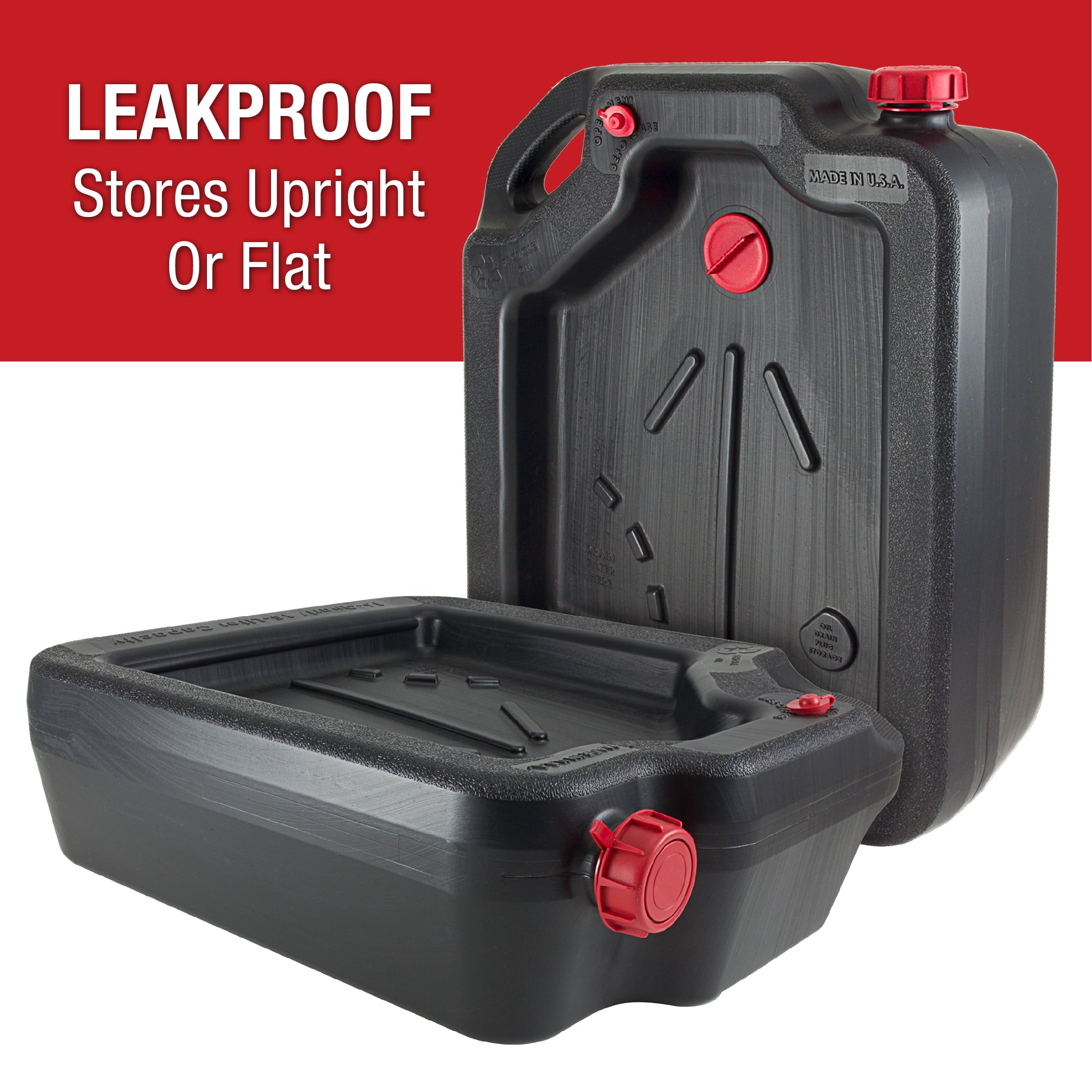 Hyper Tough 16 Quart Automotive Drain Pan Container, 420032HTMI, Black