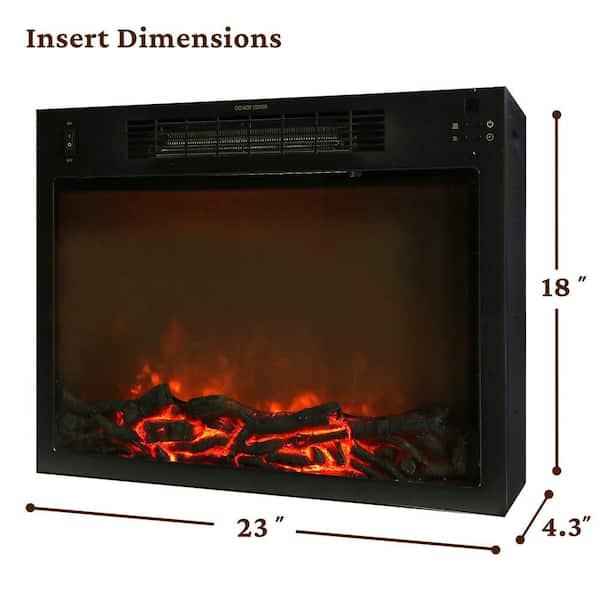 Savona 59 in. Cherry Electric Fireplace Mantel with Insert