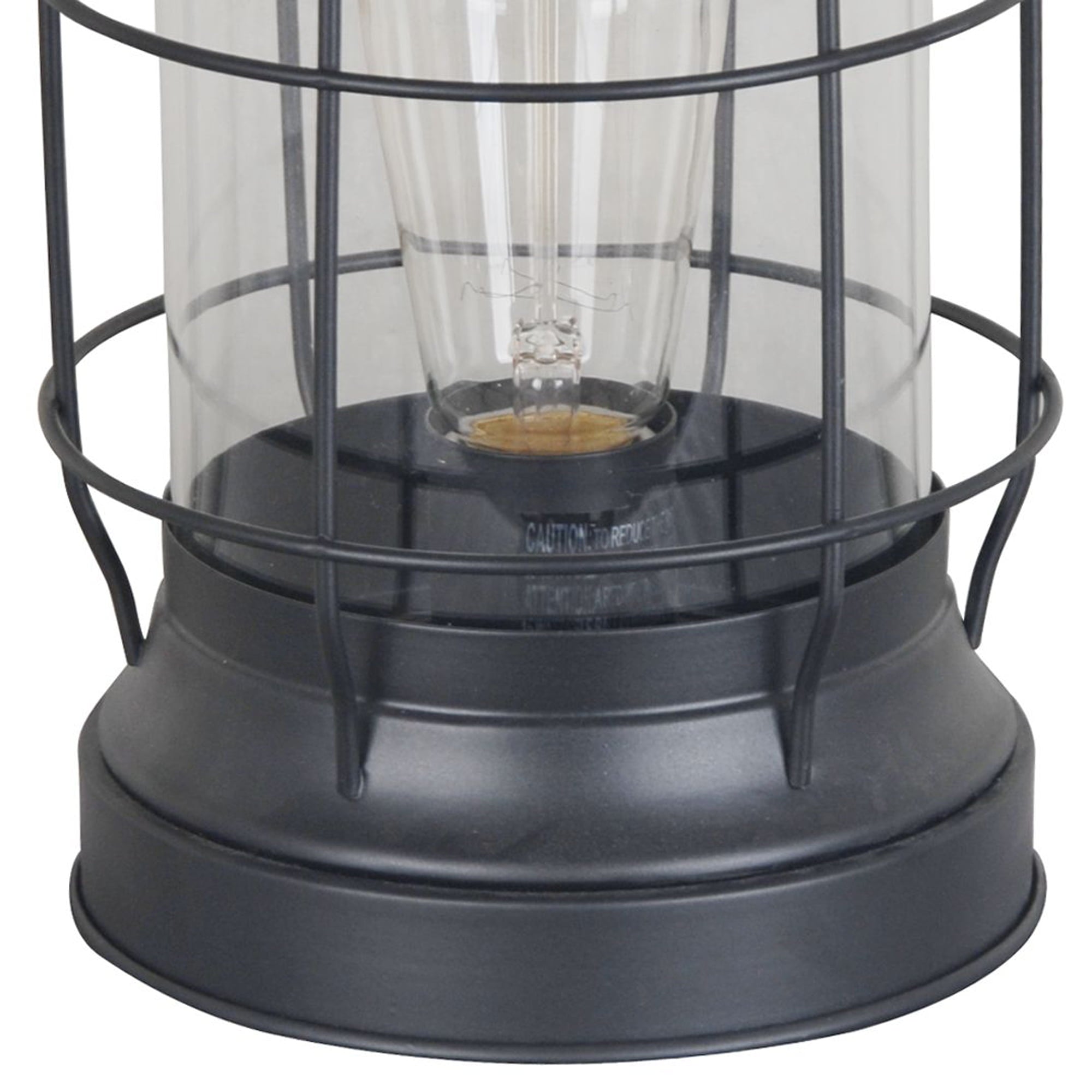 Better Homes & Gardens Modern Bronze Metal & Glass Edison Lantern 9