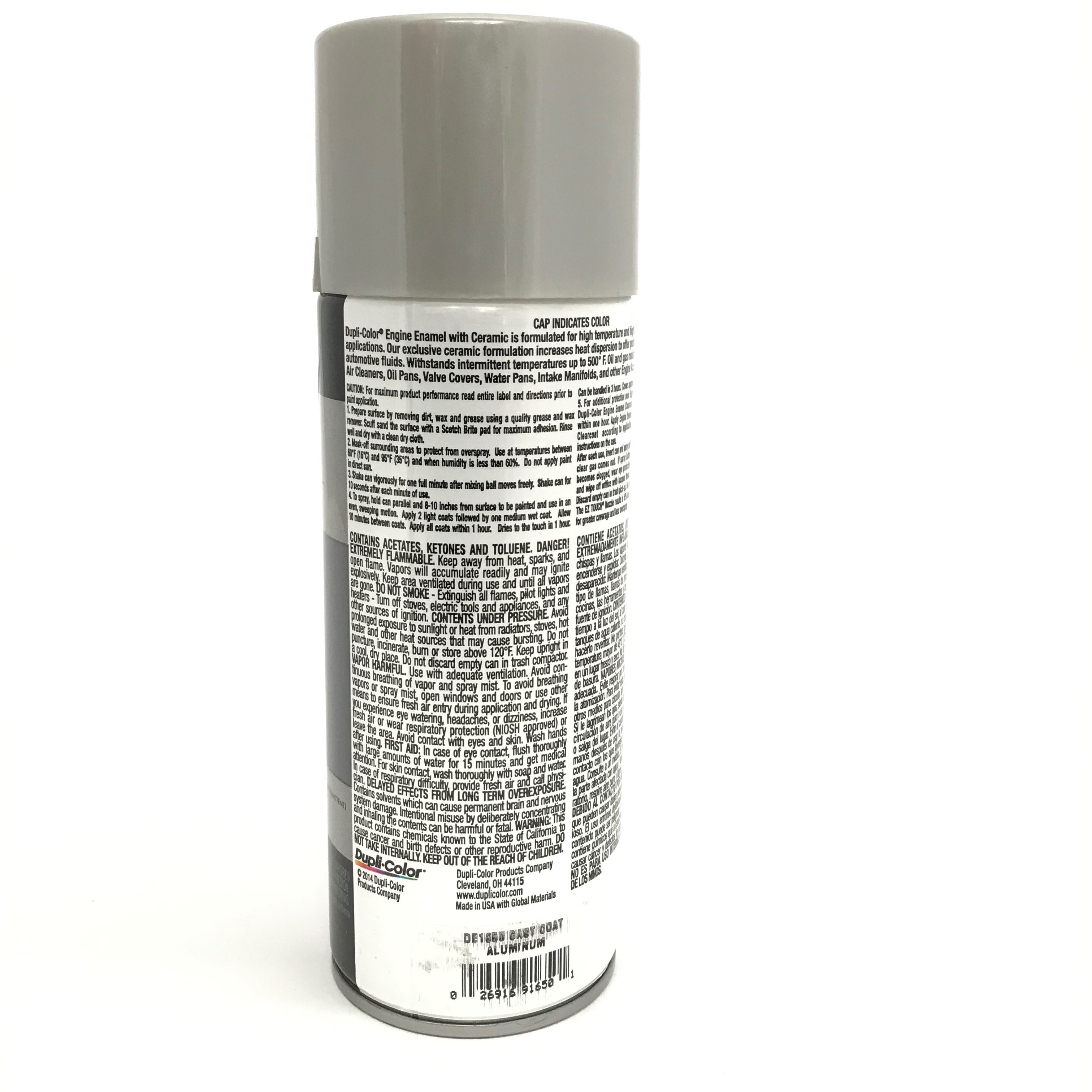 Duplicolor DE1615-6 Pack Aluminum Engine Enamel Paint with Ceramic 12 oz