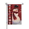 JOOCAR Christmas Garden Flag Double Sided Snowman Pattern Premium Burlap Welcome Flag Weather Resistant Fade Resistant Winter Christmas Outdoor Yard Decoration Dimensions: 18 x 12 inches