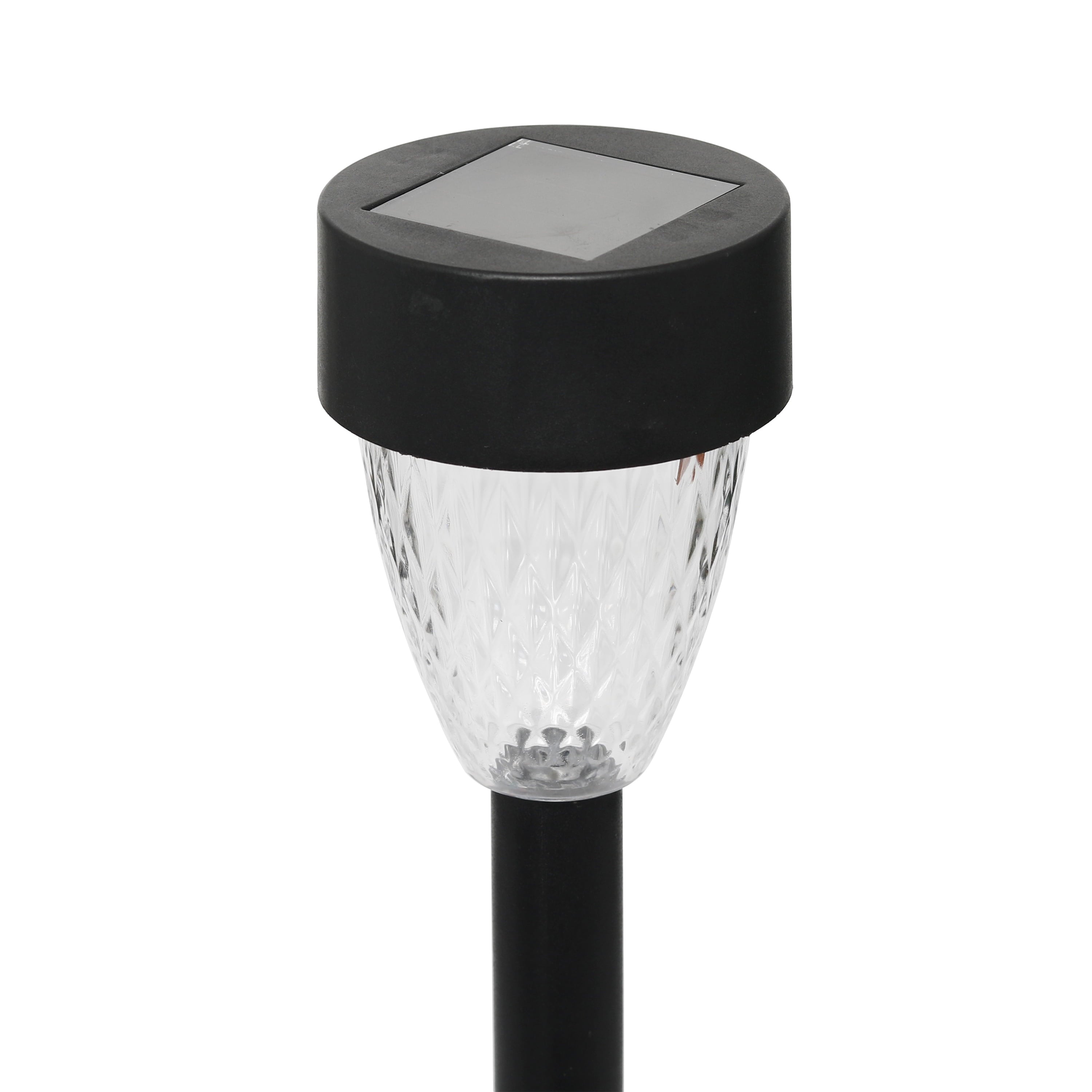 Mainstays Solar Powered Black Tapered LED Path Light, 5 Lumens