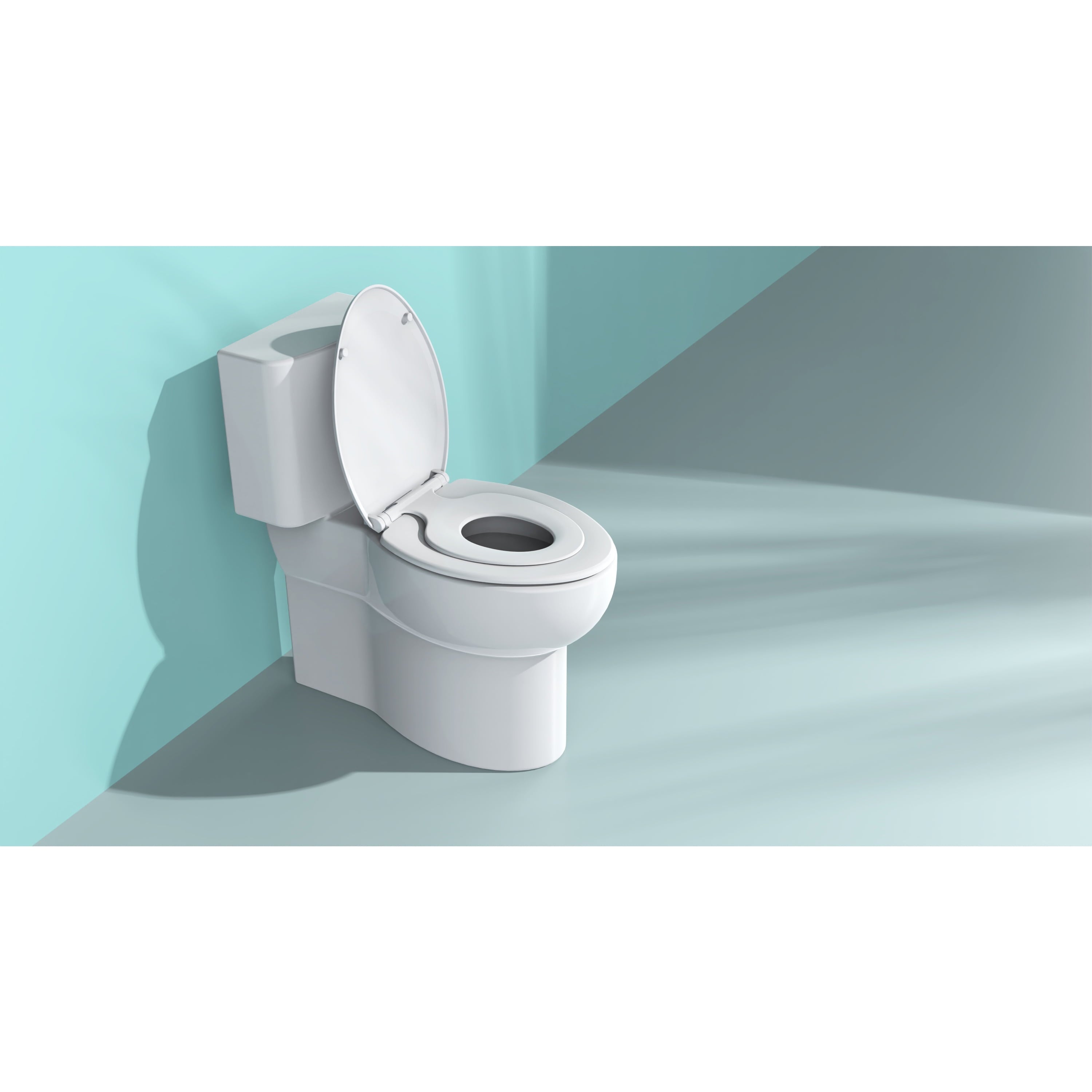 Mainstays Pp Elongated Toilet Seat W/t Child Seat