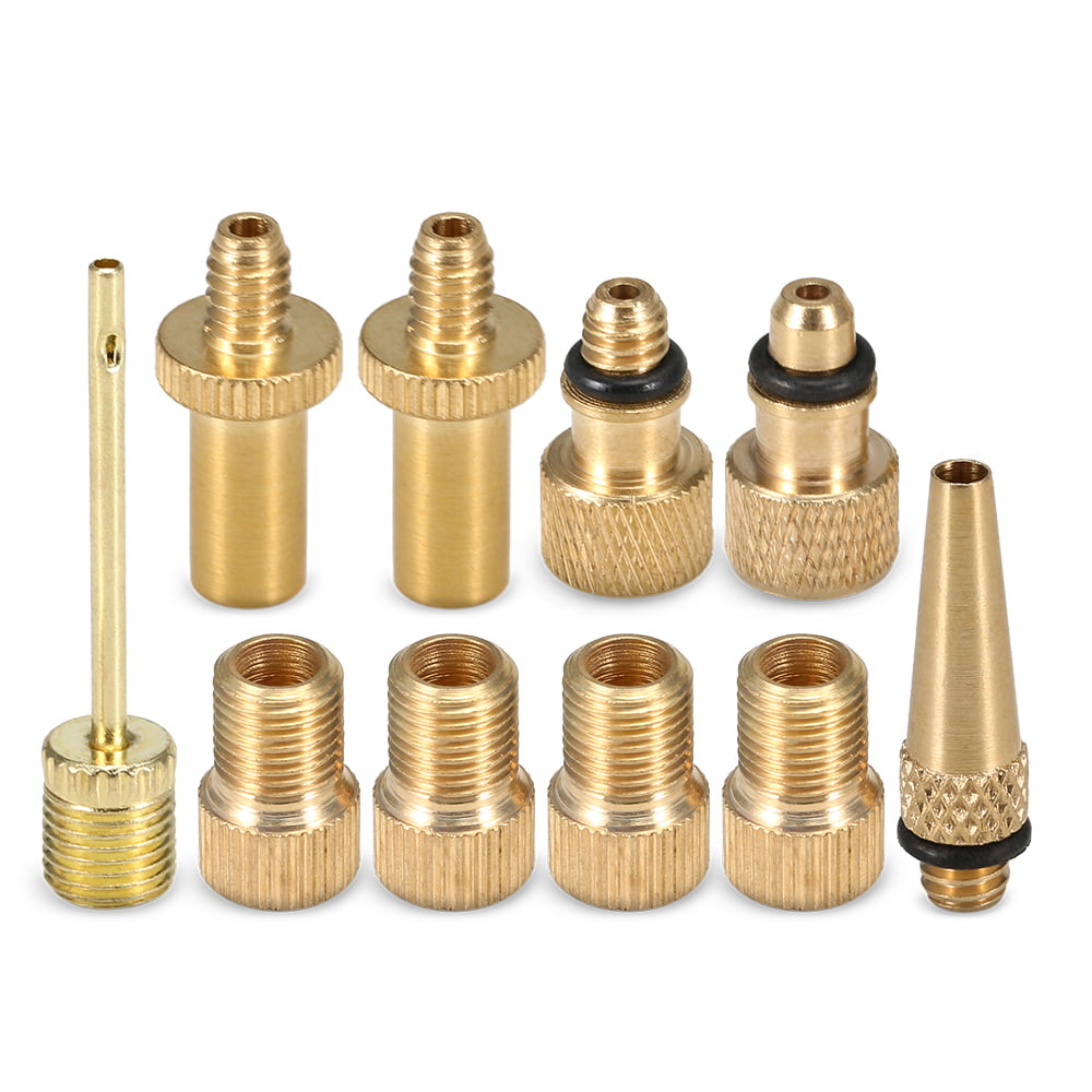 Lixada Bike Valve Adapter Set Bike Tire Valve Converter Kit Presta to Schrader to Presta Valve Adapter Nozzle Kit