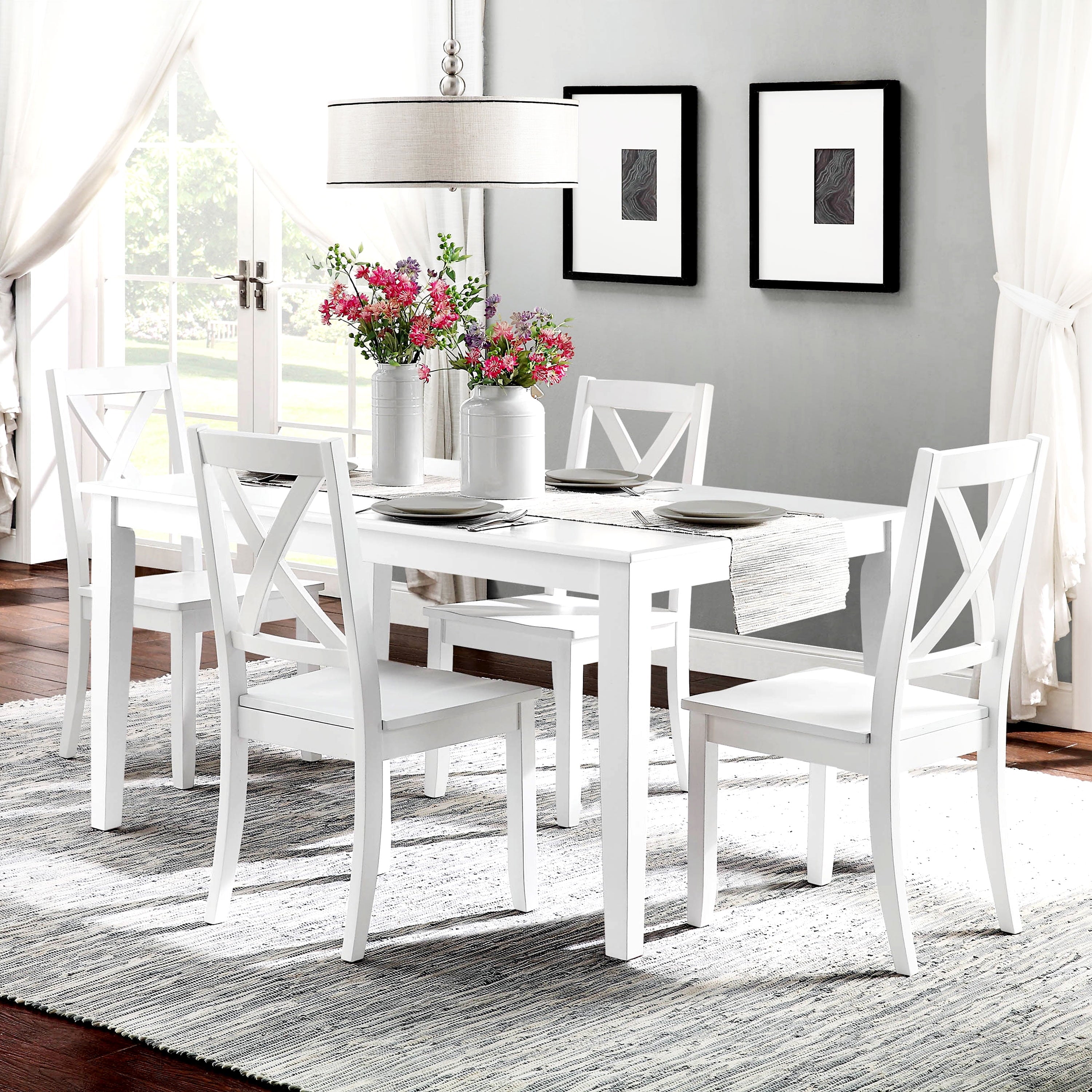 Better Homes & Gardens Bankston Dining Table, White