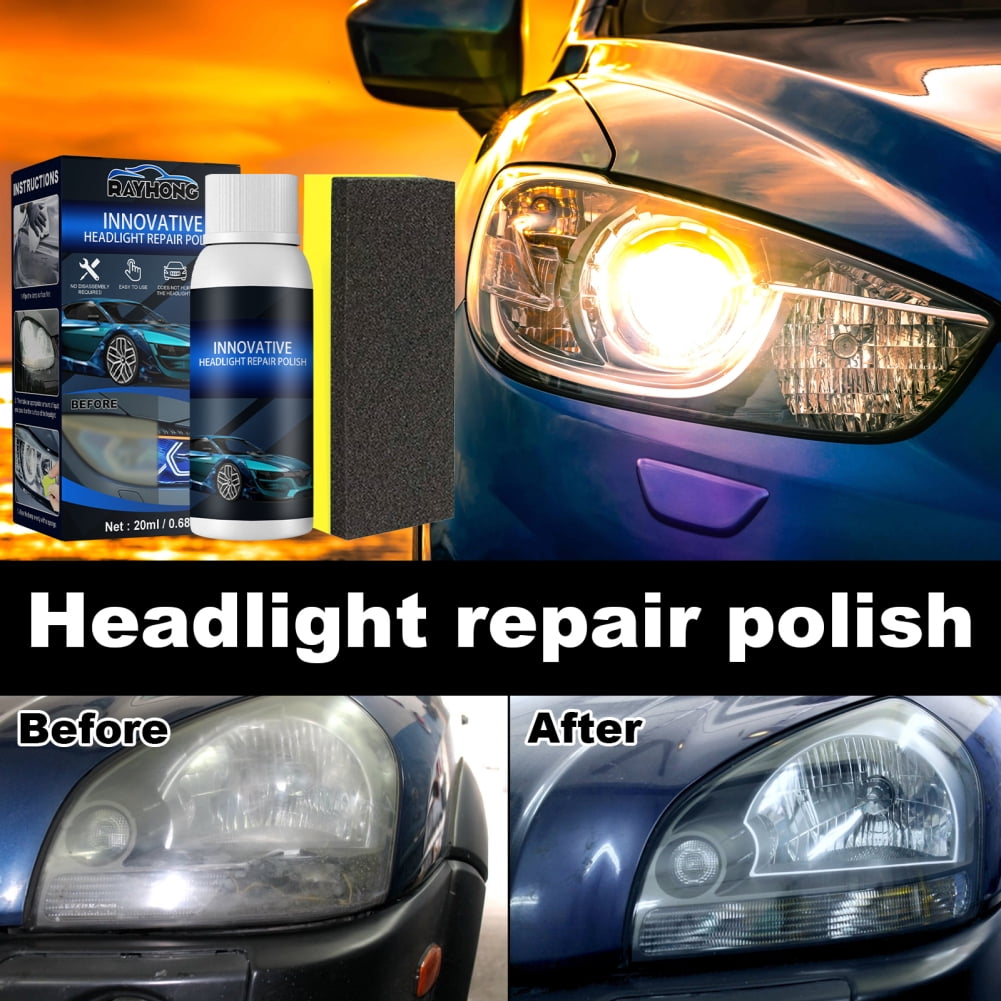 JFY Auto parts polishing headlamp agent brightening white headlamp maintenance lamp repair fluid set lamp retreading agent(20ML/30ML/50ML)