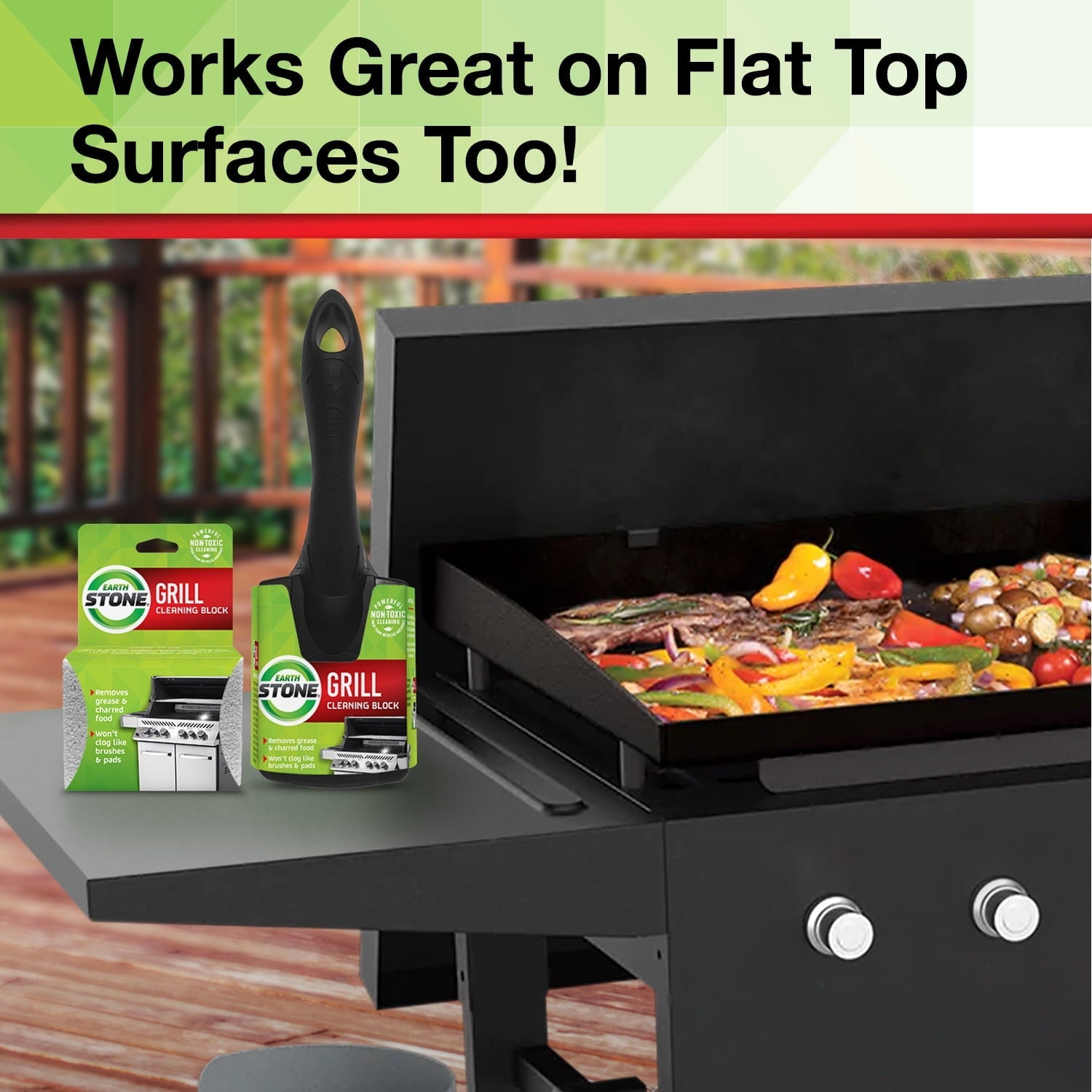 EarthStone® Grill Cleaning Block, the Environmentally Friendly Grill Cleaner, 1 Count