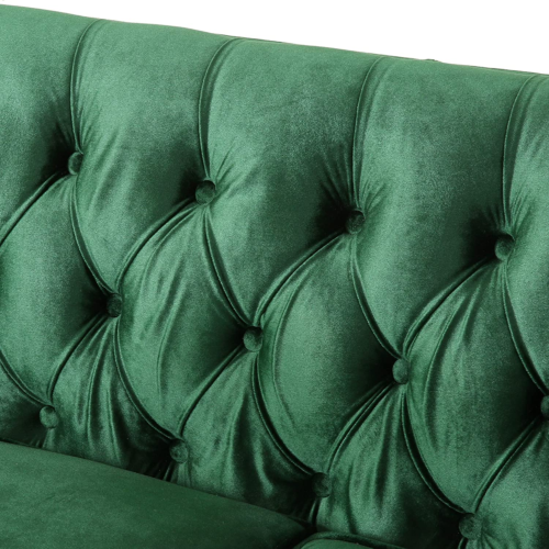Holasek Love Seats, Emerald + Brown