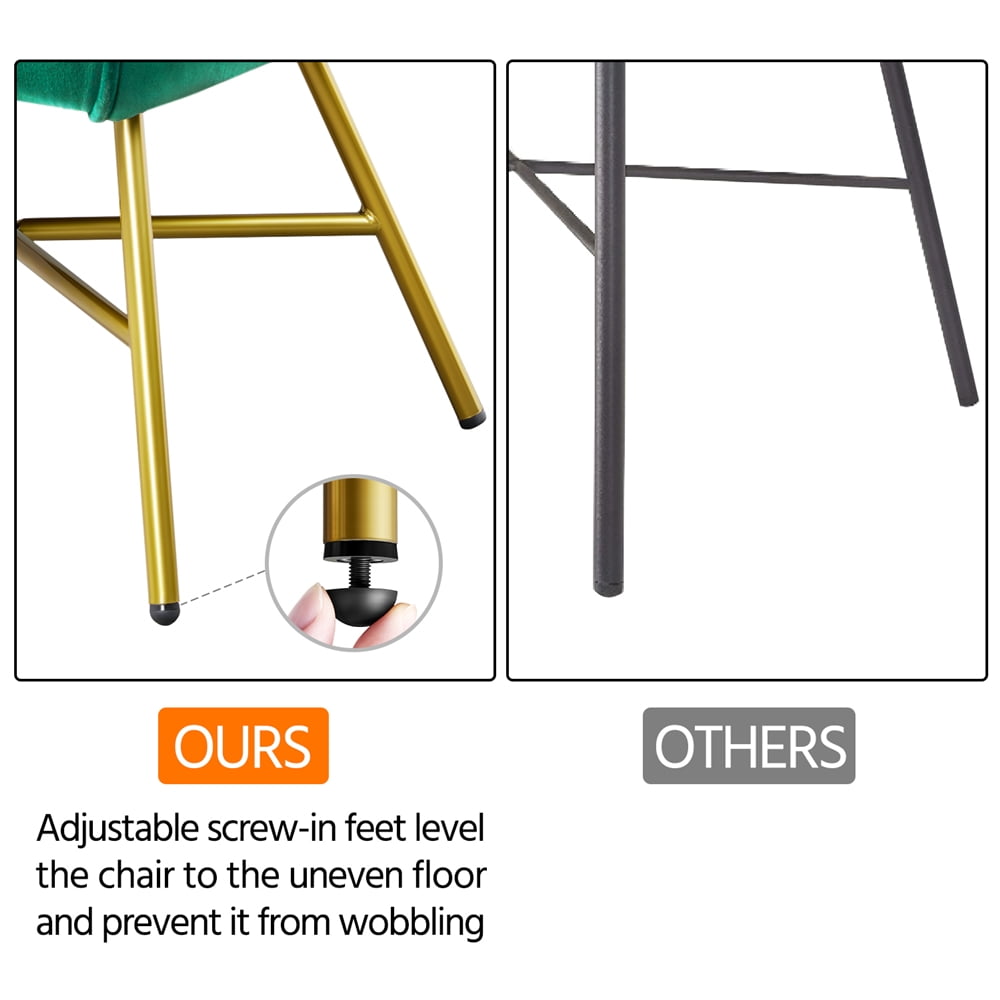 Alden Design Velvet Club Accent Chair, Green