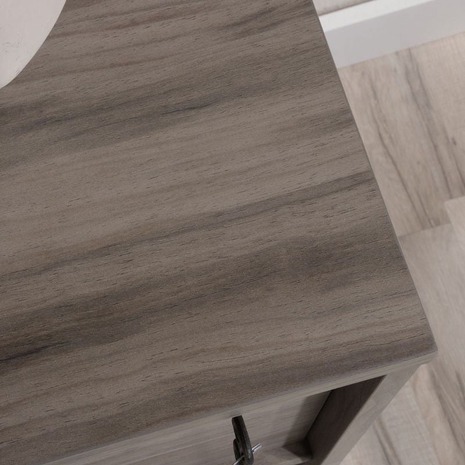 Home Square 2-Piece Set with Lateral File Cabinet & Library Hutch in Jet Acacia