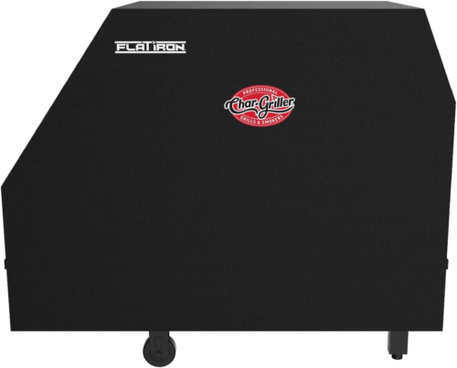 8355 Flat Iron 3 Burner Outdoor Gas Griddle Grill Cover, Black