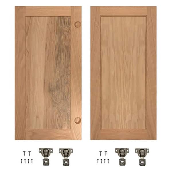 Red Oak Flat Panel Accessory Doors