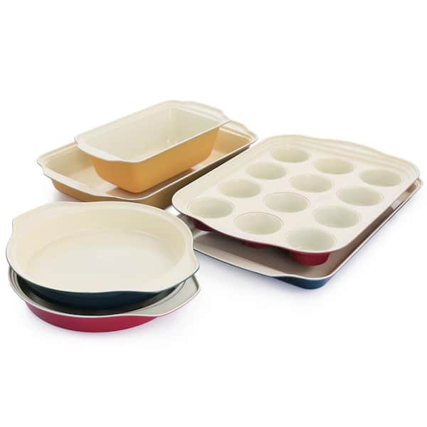 Savory Saffron 6-Piece Ceramic Nonstick Bakeware Set in Multi