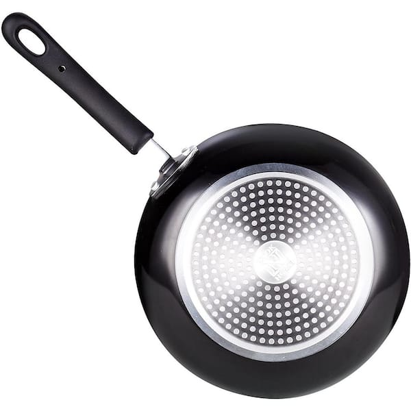 8-Piece Aluminum Nonstick Cookware Set in Black