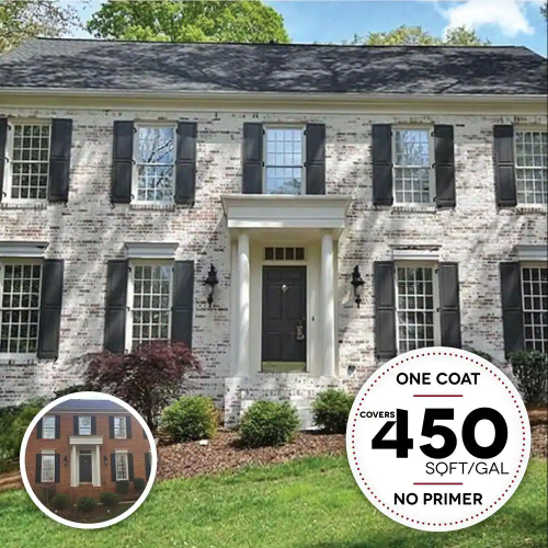 ROMABIO 0.67 Gal. Avorio White Limewash Interior/Exter<wbr/>ior Masonry Paint