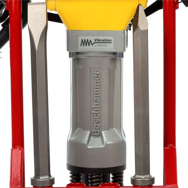 Brute 15 Amp 1-1/8 in. Corded Concrete Portable Electric Hex Breaker Hammer Kit with Cart and 2 Chisels