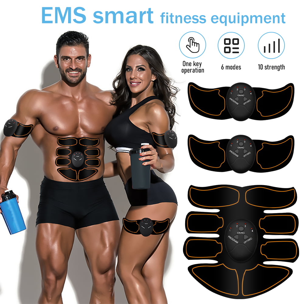 Rechargeable Abdominal Muscle Stimulator Trainer EMS Abs Fitness Excersize Gear