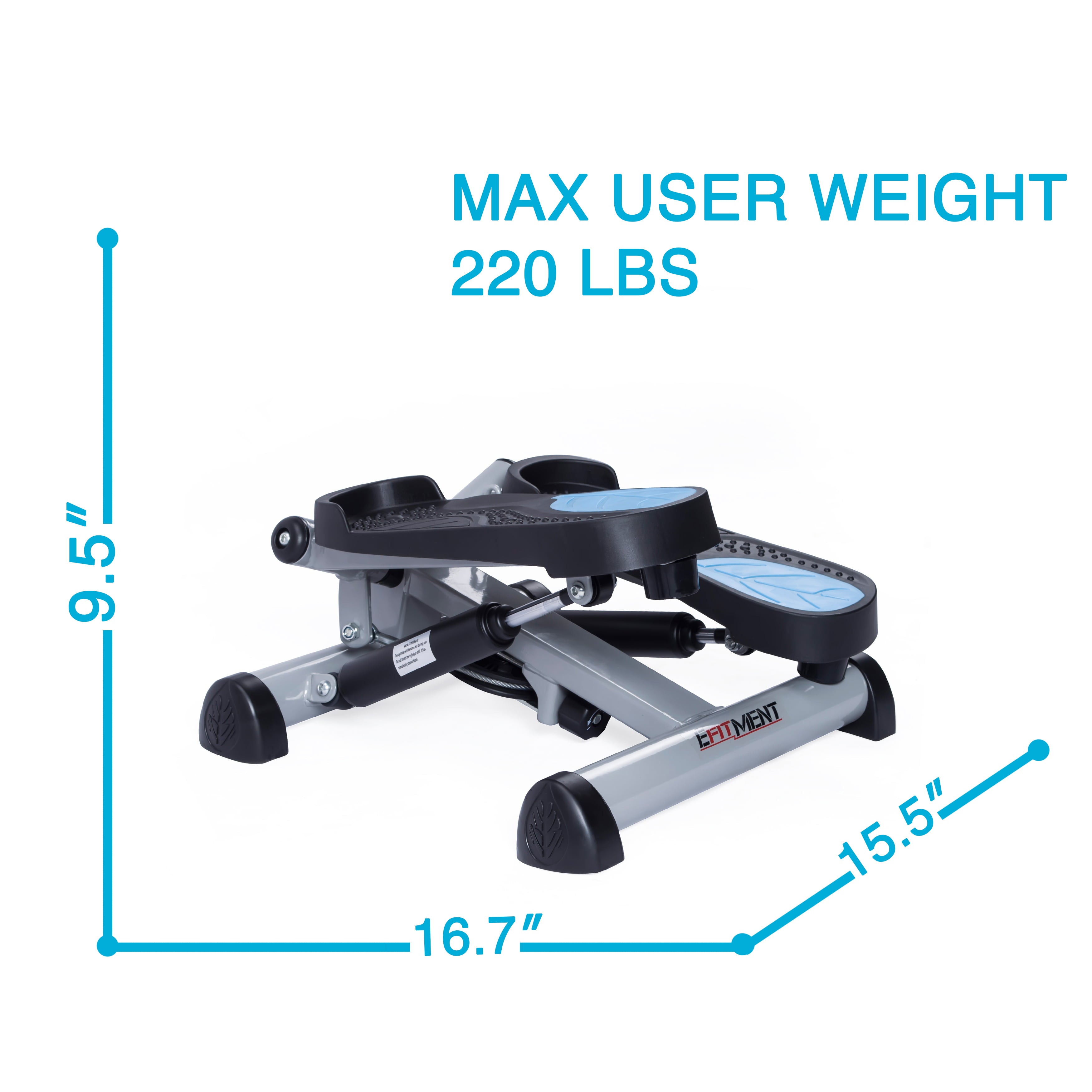 Twist Fitness Stepper Step Machine with Resistance Bands - by EFITMENT - S023