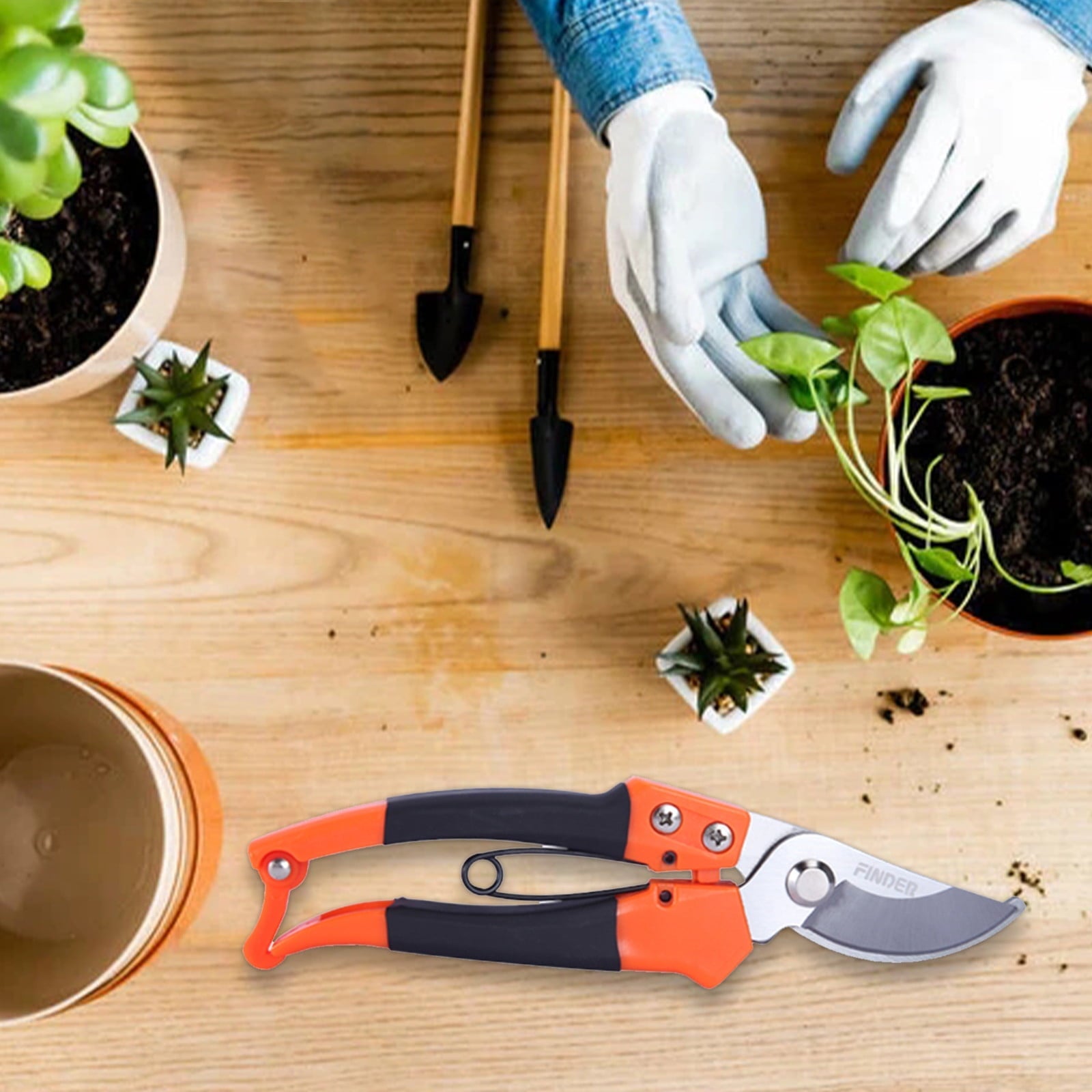 Banghong Pruning Shears for Gardening Bypass Pruning Shears Heavy Duty Garden Tree Trimmer Secateur Hand Pruner Stainless Steel Blades Sharp Secateurs Hand Pruner Garden Shears Garden Tools