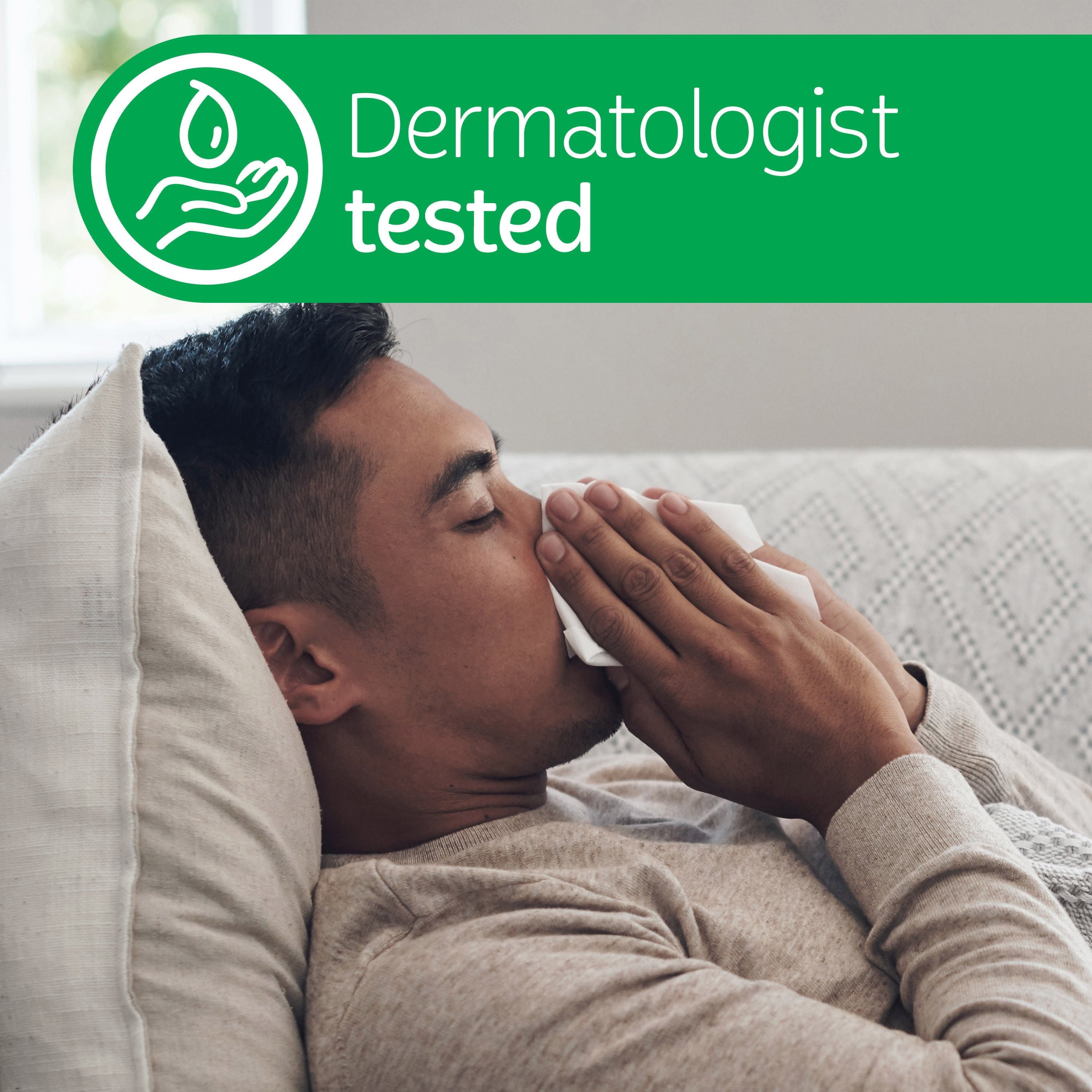 Kleenex Soothing Lotion Coconut Oil Facial Tissues, 4 Cube Boxes, 60 White Tissues per Box