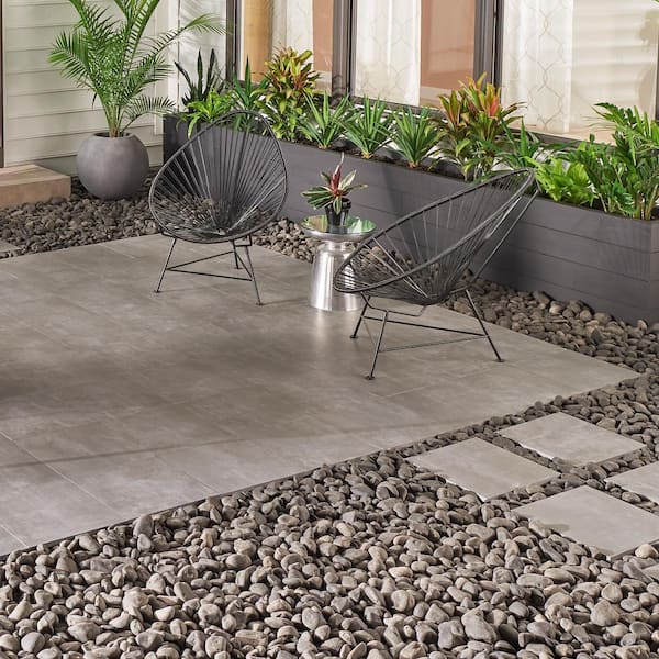 Porto Anthracite 16 in. x 16 in. Matte Porcelain Paver Tile (320.40 sq. ft./Pallet)
