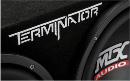 MTX TNE212D 12" 1200W Dual Loaded Car Subwoofer Box & SSL 1500W Amplifier w/ Kit