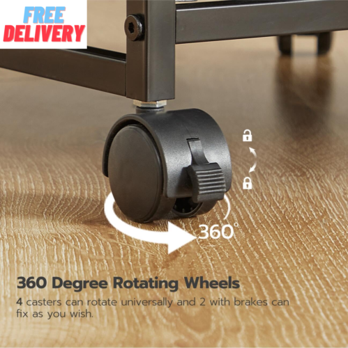 2-Drawer Mobile File Cabinet, Vertical Filing Cabinet, Office Cabinet,